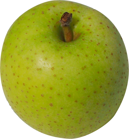 青リンゴの切抜き画像3