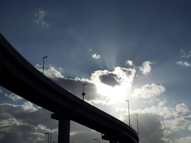 高速道路の写真画像