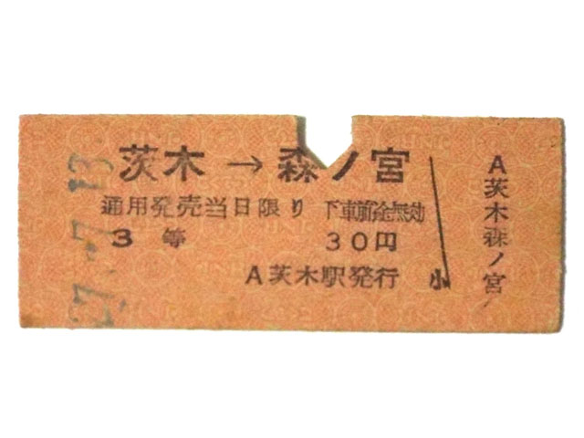 昔の切符、乗車券（１）の写真画像2