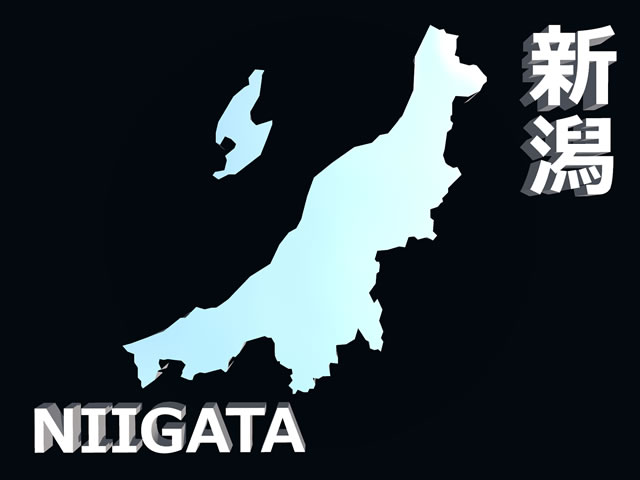 新潟県地図の文字入りCGの写真画像3